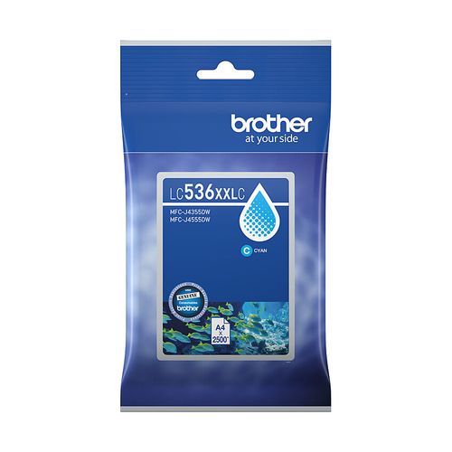 Brother LC-536XXL Cyan Ink Cartridge - up to 2,500 pages