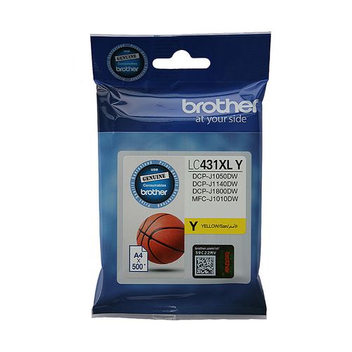 Brother LC-431XL Yellow Ink Cartridge - up to 500 pages