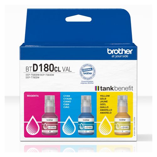 Brother Ink Tank BTD180CL VAL CMY Pack