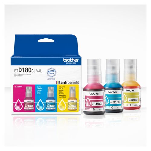 Brother Ink Tank BTD180CL VAL CMY Pack