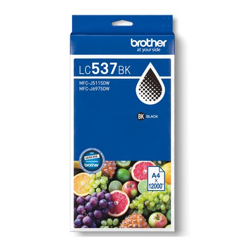 Brother LC-537 Black Ink Cartridge 12,000 pages