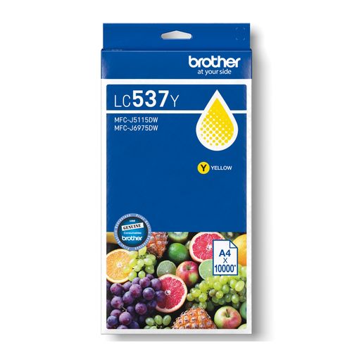 Brother LC-537 Yellow Ink Cartridge 10,000 pages