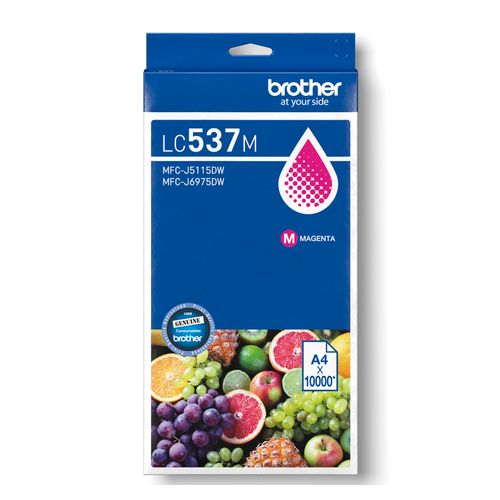 Brother LC-537 Magenta Ink Cartridge 10,000 pages