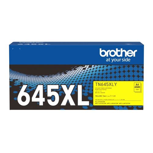 Brother TN-645XLY Genuine Yellow High Yield Toner Cartridge