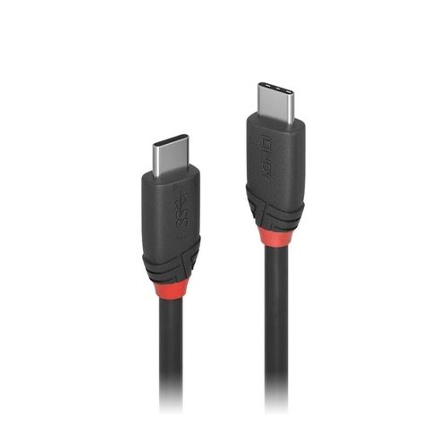 Lindy 1m USB-C 3.1 Cable 3A Black Line