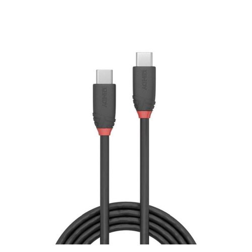 Lindy 1m USB-C 3.1 Cable 3A Black Line