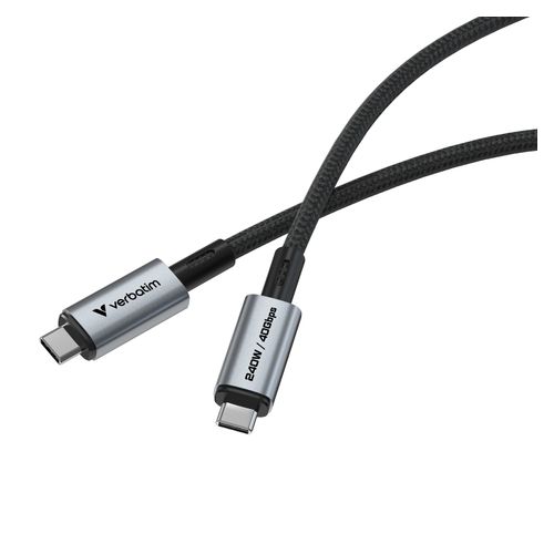 Verbatim Sync & Charge USB-C to USB-C 240W Cable 1.2m