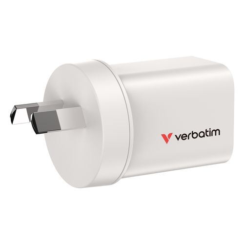 Verbatim Charger USB GaN 35W 1 USB-C + 1 USB-A White