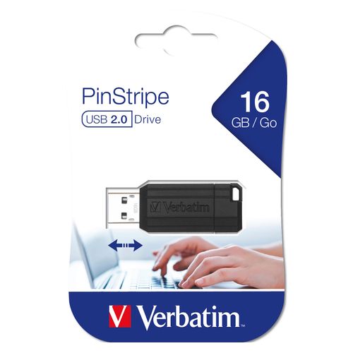 Verbatim Store And Go Usb Flash Drive 16gb Pinstripe