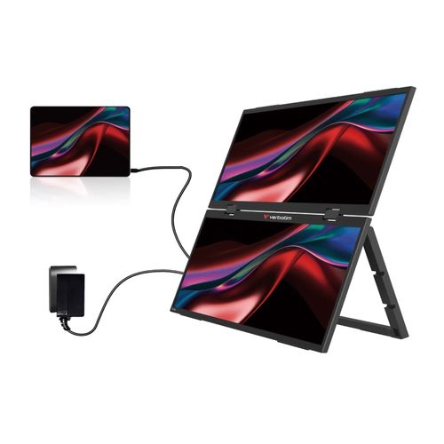 Verbatim Dual Portable Monitor 15.6'