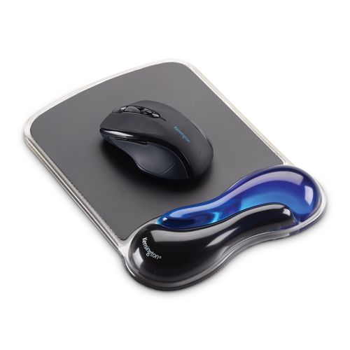 Kensington Mouse Pad Duo Gel Wrist Rest Black/Blue