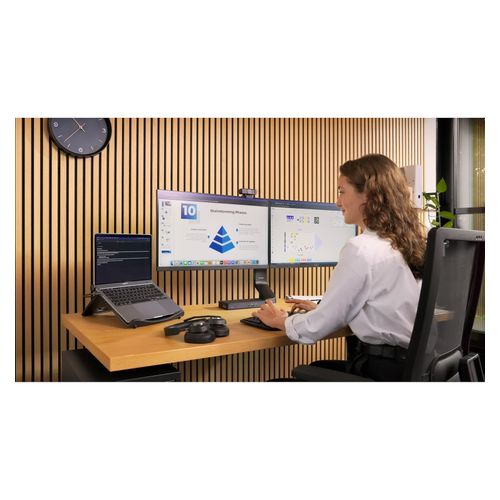 Kensington Monitor Arm Dual Space Saving Black