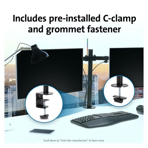 Kensington Smartfit Monitor Arm Dual Ergo Black