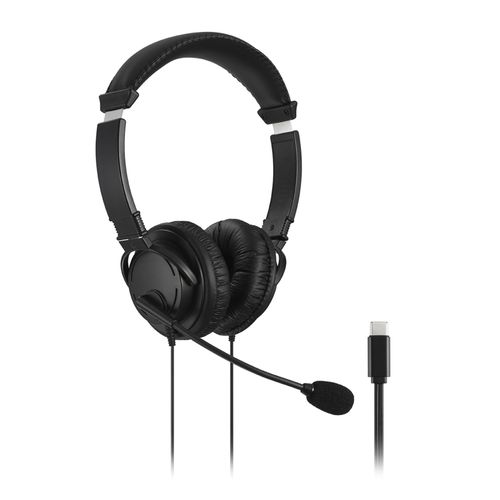 Kensington Headphones Hi-Fi Usb-C With Microphone Black