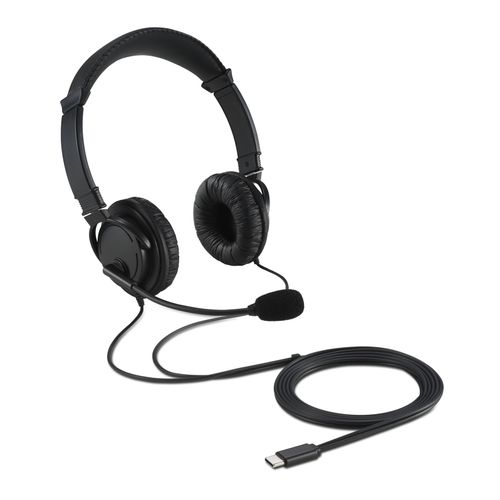 Kensington Headphones Hi-Fi Usb-C With Microphone Black