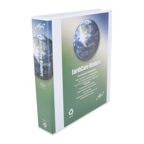 Earthcare Insert Binder A4 3 D Ring White 40mm