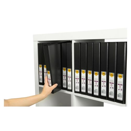 Marbig Clearview Insert Ring Binder A4 25mm 2d Black