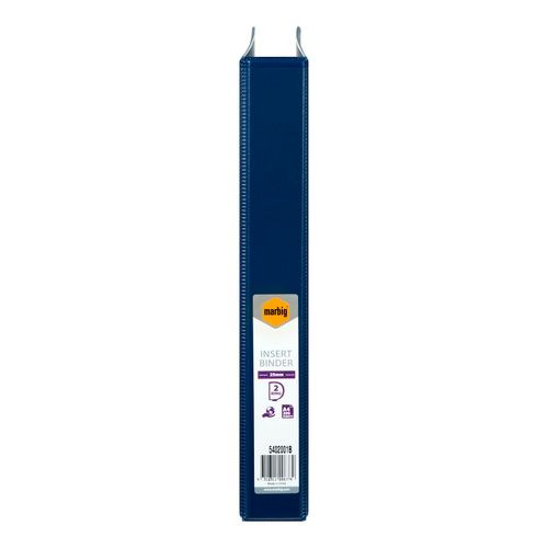 Marbig Clearview Insert Ring Binder A4 25mm 2d Blue