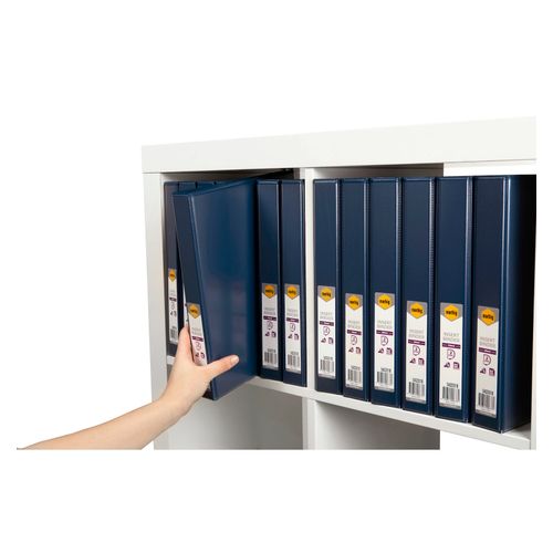 Marbig Clearview Insert Ring Binder A4 25mm 2d Blue