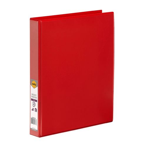 Marbig Clearview Insert Ring Binder A4 25mm 2d Red