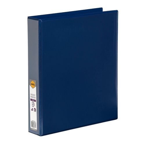 Marbig Clearview Insert Ring Binder A4 38mm 2d Blue