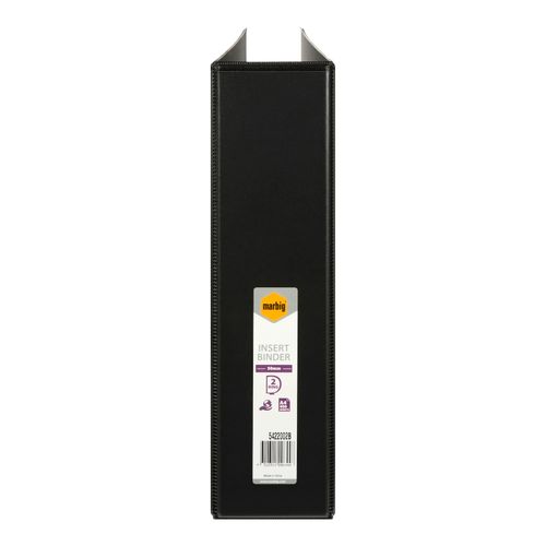 Marbig Clearview Insert Ring Binder A4 50mm 2d Black