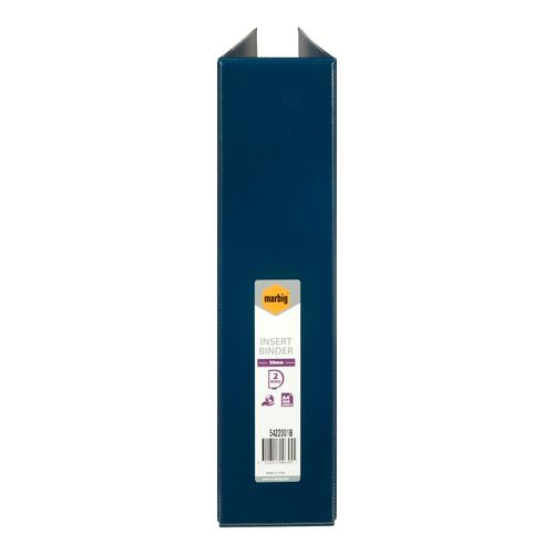 Marbig Clearview Insert Ring Binder A4 50mm 2d Blue