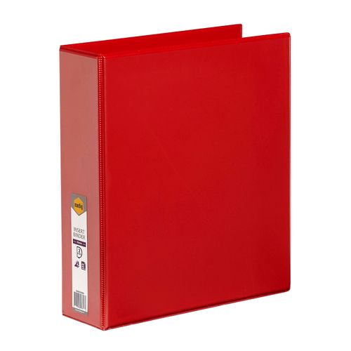Marbig Clearview Insert Ring Binder A4 50mm 2d Red