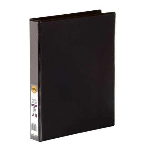 Marbig Clearview Insert Ring Binder A4 25mm 3d Black