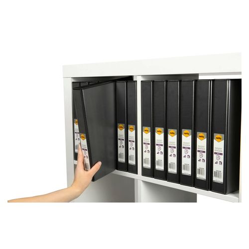 Marbig Clearview Insert Ring Binder A4 25mm 3d Black