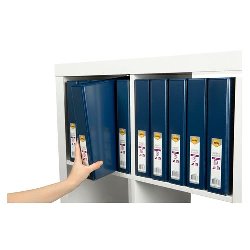 Marbig Clearview Insert Ring Binder A4 38mm 3d Blue