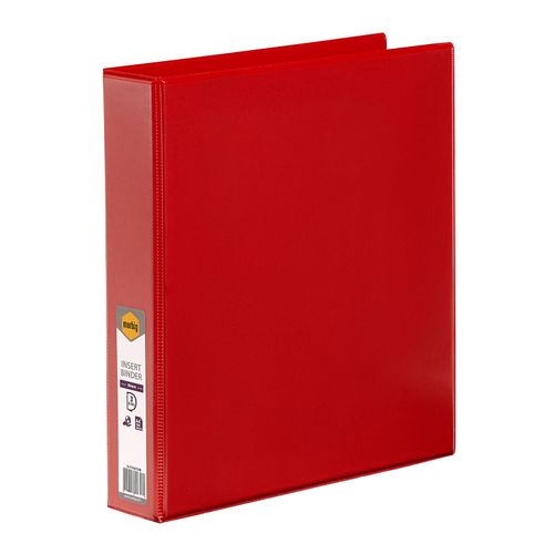 Marbig Clearview Insert Ring Binder A4 38mm 3d Red