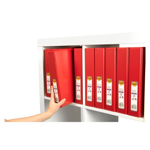 Marbig Clearview Insert Ring Binder A4 38mm 3d Red