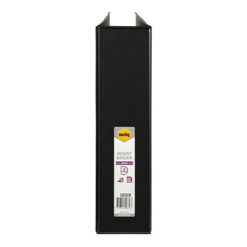 Marbig Clearview Insert Ring Binder A4 50mm 3d Black