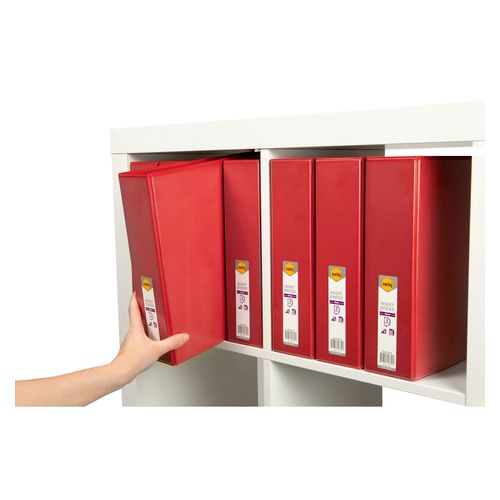 Marbig Clearview Insert Ring Binder A4 50mm 3d Red