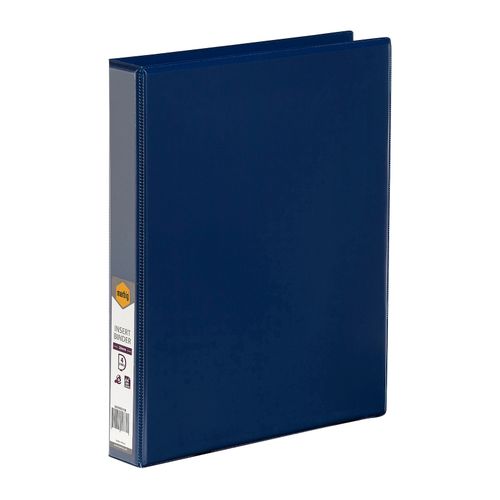 Marbig Clearview Insert Ring Binder A4 25mm 4d Blue
