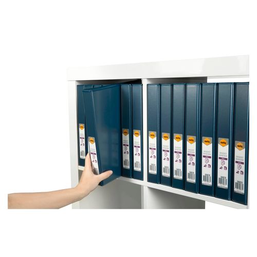 Marbig Clearview Insert Ring Binder A4 25mm 4d Blue
