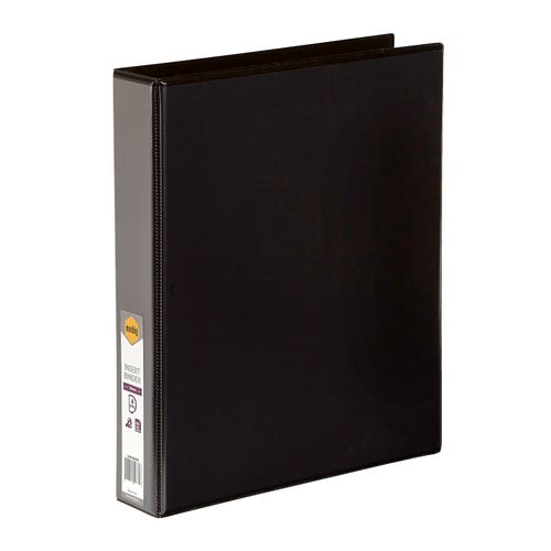 Marbig Clearview Insert Ring Binder A4 38mm 4d Black
