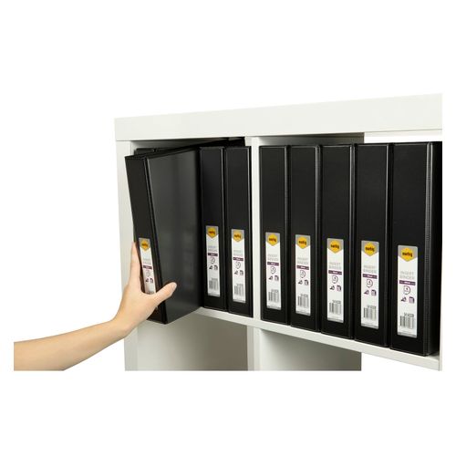 Marbig Clearview Insert Ring Binder A4 38mm 4d Black