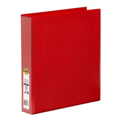 Marbig Clearview Insert Ring Binder A4 38mm 4d Red