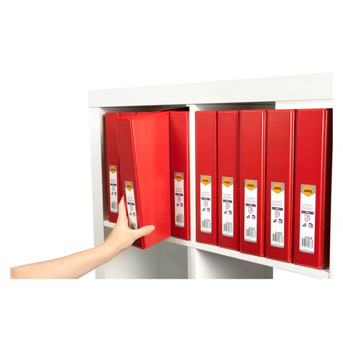 Marbig Clearview Insert Ring Binder A4 38mm 4d Red