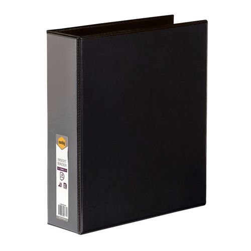 Marbig Clearview Insert Ring Binder A4 50mm 4d Black