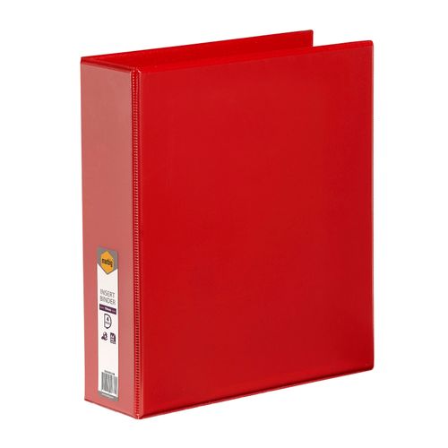 Marbig Clearview Insert Ring Binder A4 50mm 4d Red