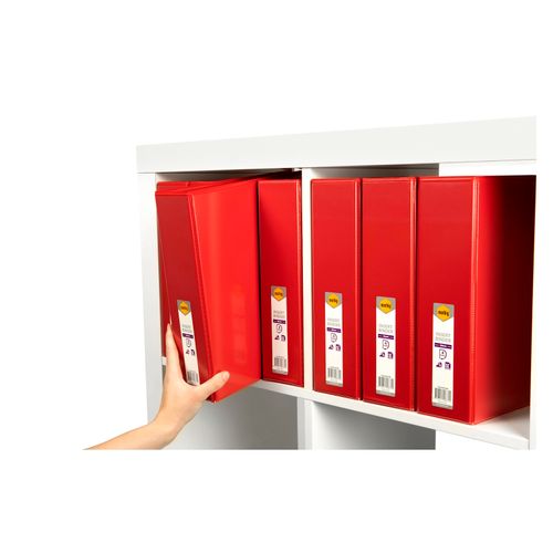 Marbig Clearview Insert Ring Binder A4 50mm 4d Red