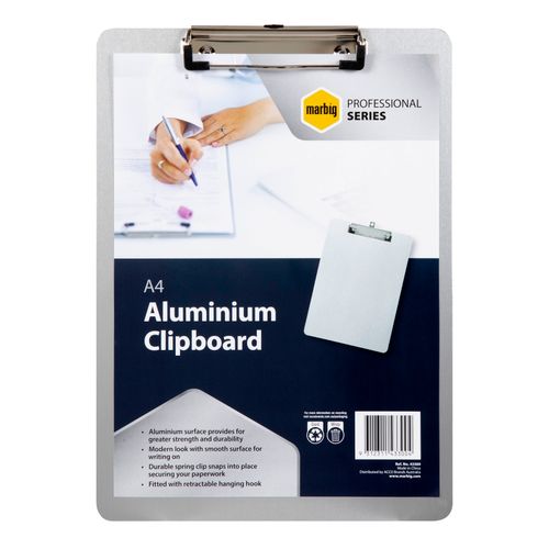 Marbig Clipboard Aluminium A4