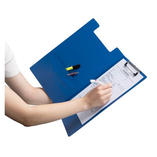 Marbig Clipfolder PP Foolscap Blue
