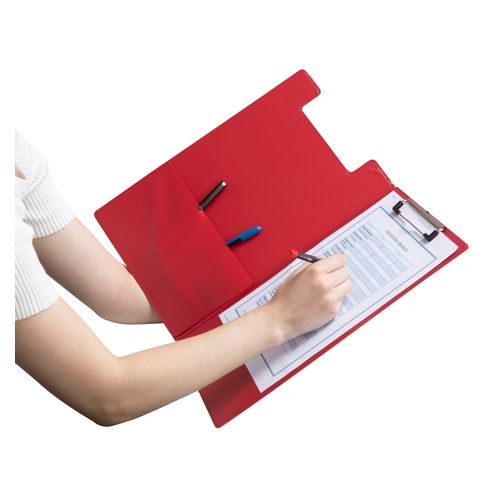 Marbig Clipfolder PP Foolscap Red