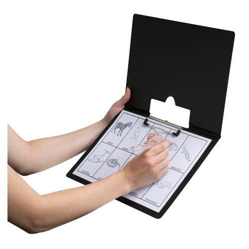 Marbig Clipfolder PP A4 Landscape Black