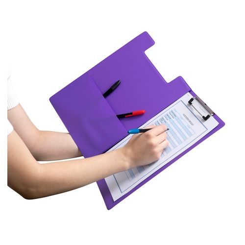Marbig Clipfolder Summer Colours PE A4 Purple