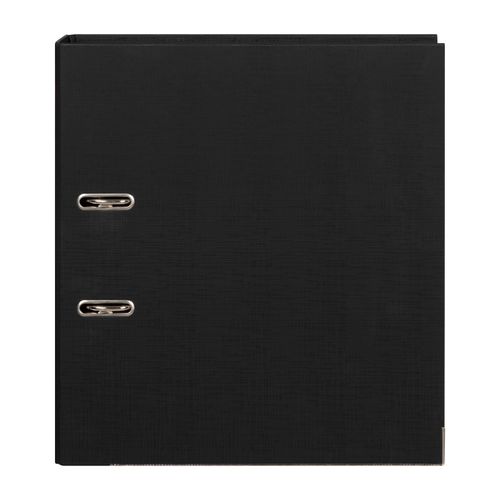 Marbig Lever Arch File A4 PE Linen Black